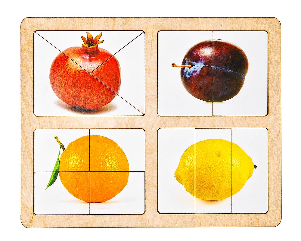 разрезные картинки фрукты 4 5 лет